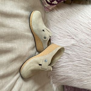 Birkenstock Papillio Taupe Suede Mules size 39